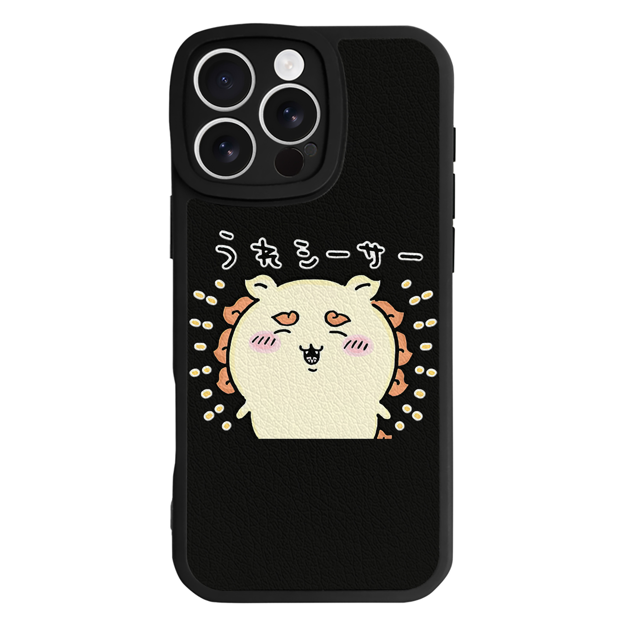 （画像用） ちいかわ シーサー Chii-kawa Shisa 【iPhone 16シリーズ対応】シリコンスマホケース（レザー調） 材質：シリコン